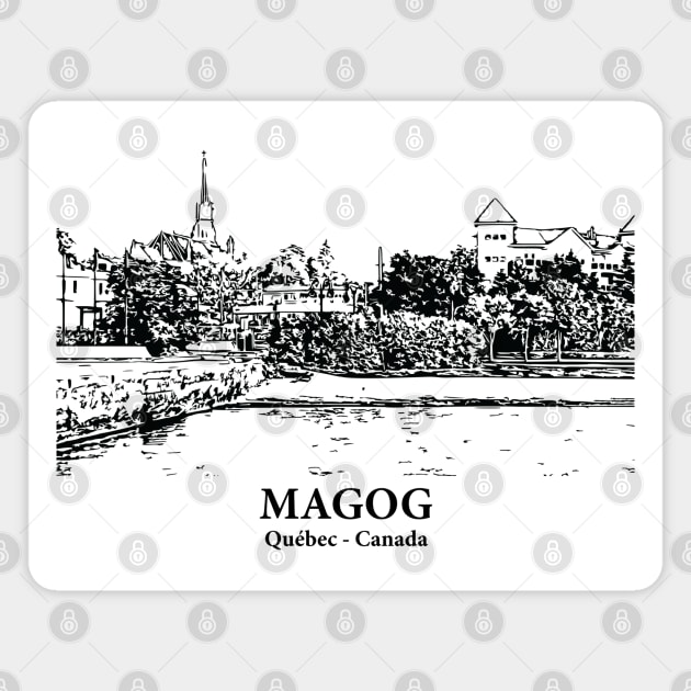 Magog - Québec Magnet by Lakeric